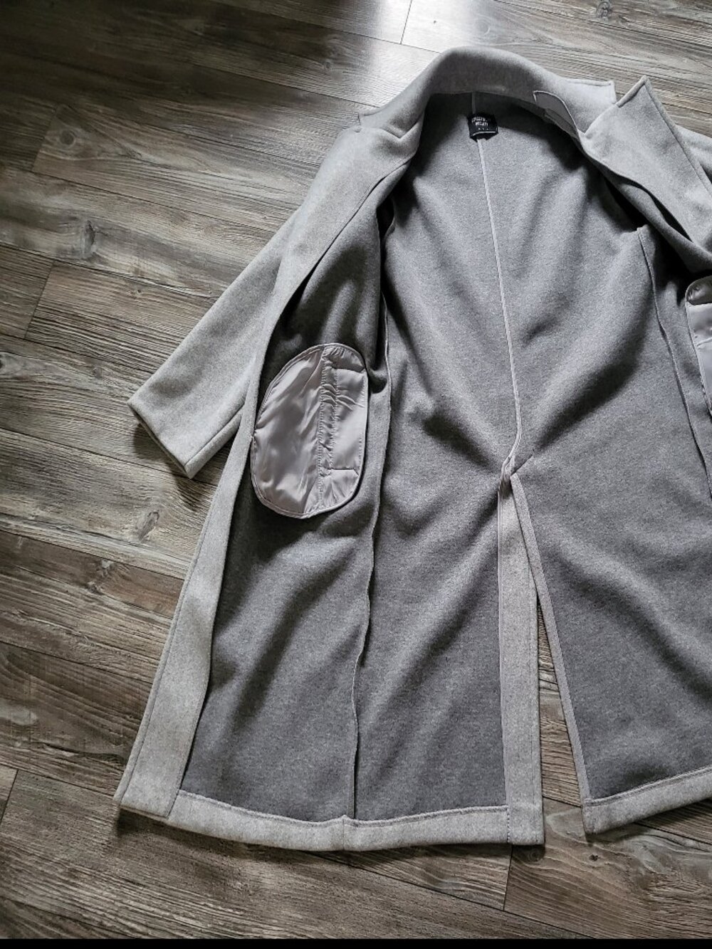 Streetwear Society Grey Overcoat Coat Jacket Medium New Never Worn - Picture 4 of 13